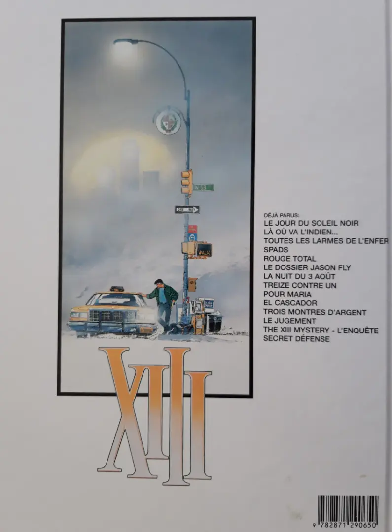 Verso de l'album XIII Tome 8 Treize contre Un