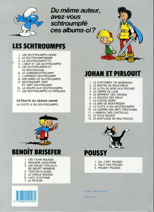 Verso de l'album Johan et Pirlouit Tome 12 Le pays maudit