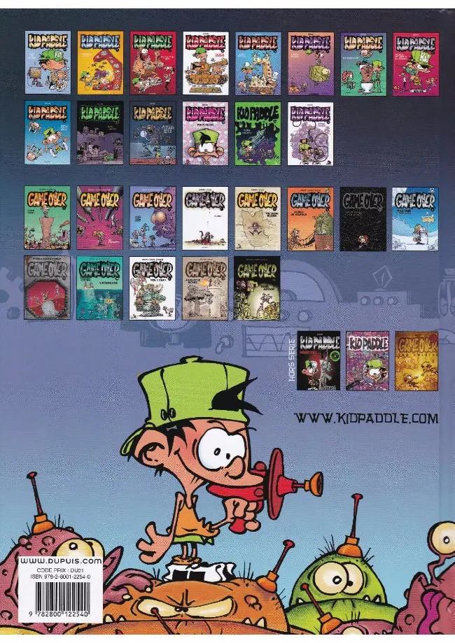 Verso de l'album Kid Paddle Tome 11 Le retour de la momie qui pue qui tue