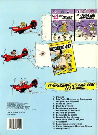 Verso de l'album Les Petits hommes Tome 12 Le guêpier