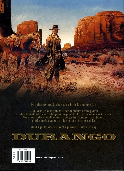 Verso de l'album Durango Tome 13 Sans pitié