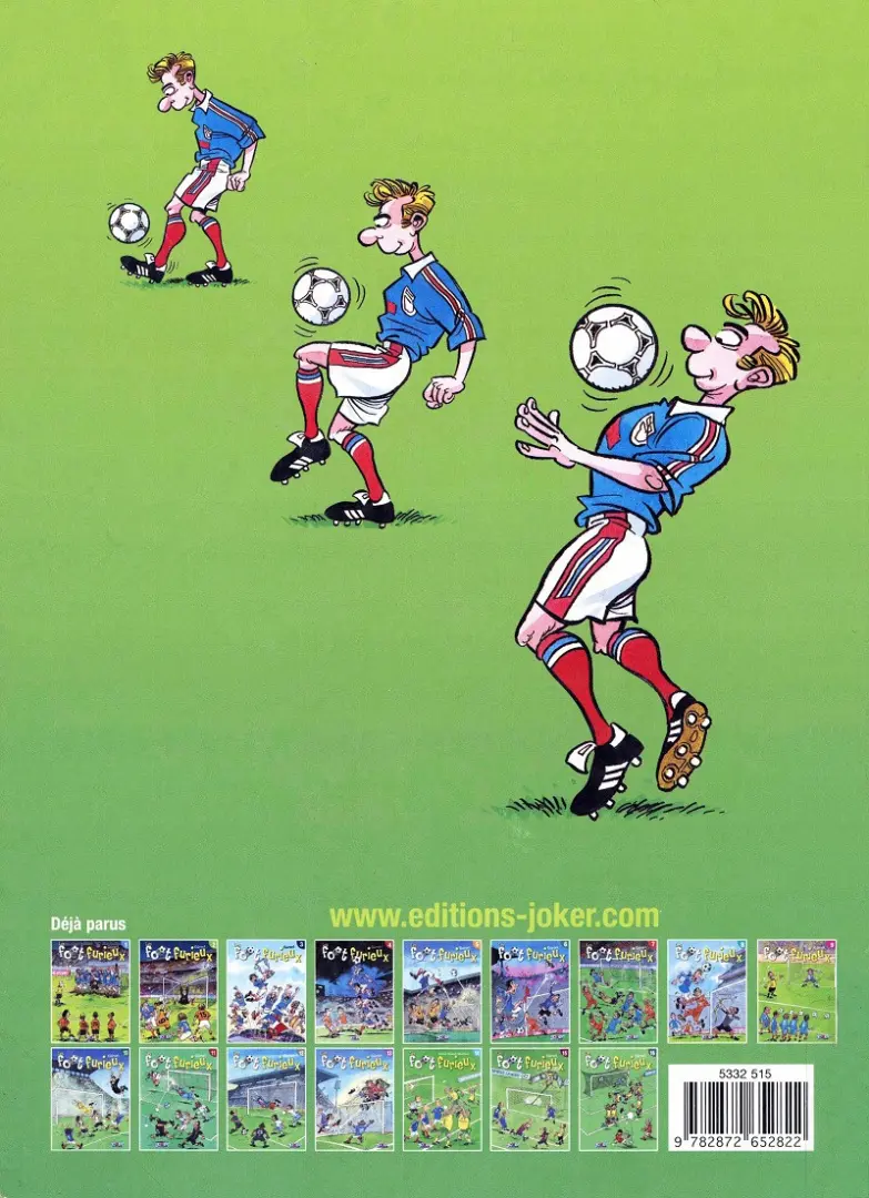 Verso de l'album Les Foot furieux Tome 1