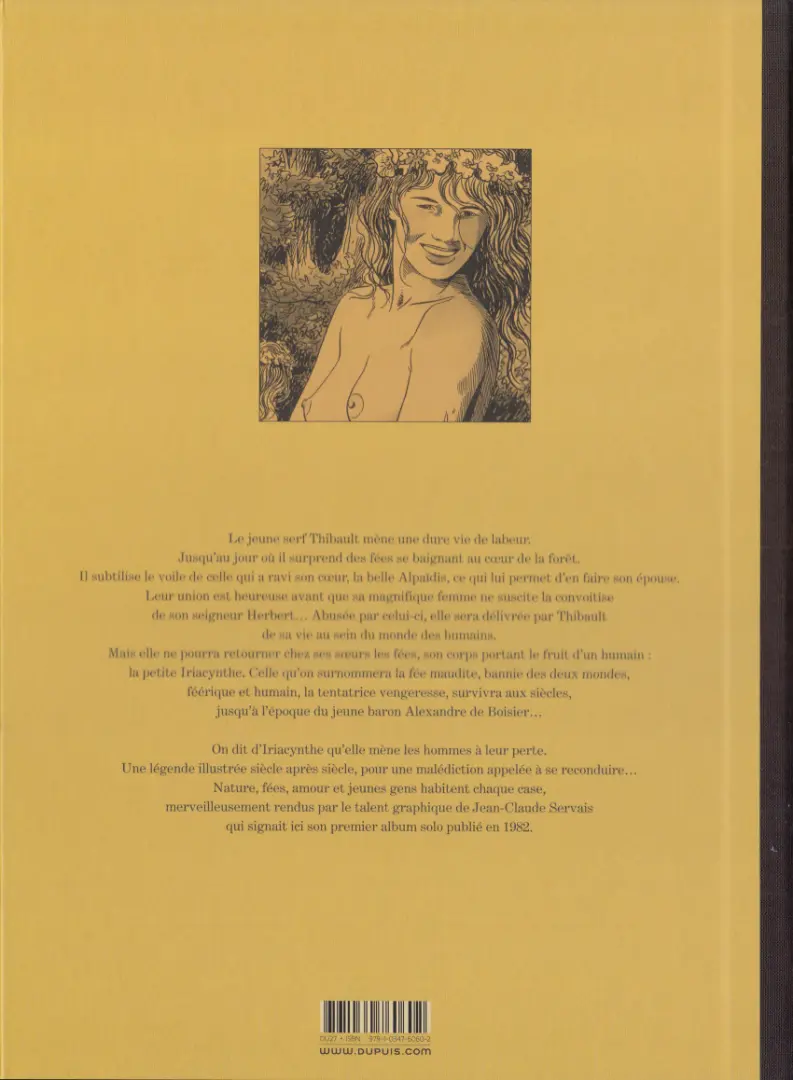 Verso de l'album Iriacynthe