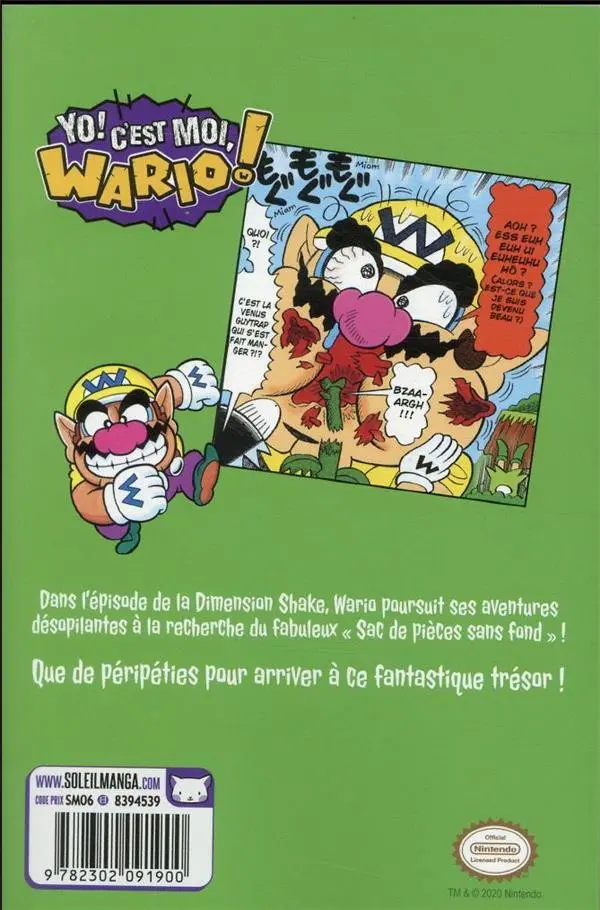 Verso de l'album Yo ! C'est moi, Wario ! 4