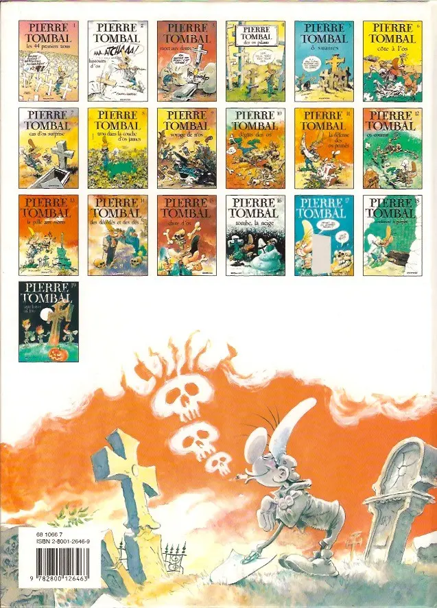 Verso de l'album Pierre Tombal Tome 16 Tombe, la neige