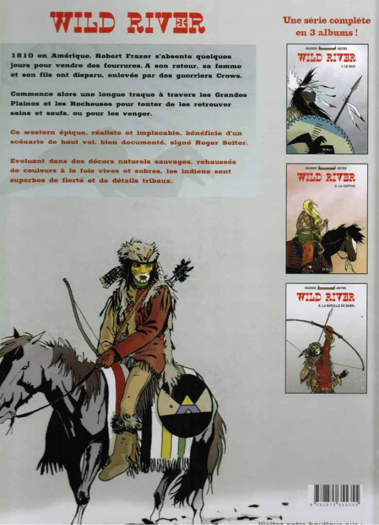 Verso de l'album Wild river Tome 2 La Captive