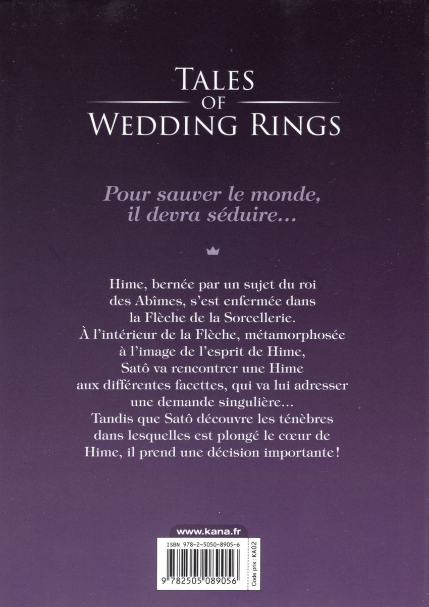Verso de l'album Tales of Wedding Rings 10