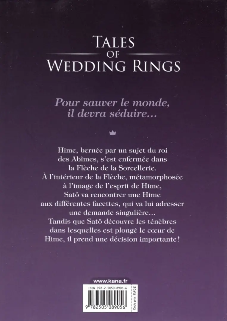 Verso de l'album Tales of Wedding Rings 10