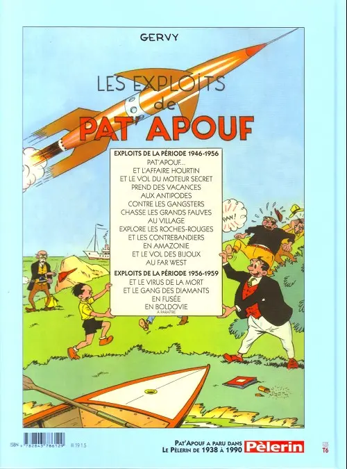 Verso de l'album Editions du Triomphe Tome 13 Pat'apouf en fusée