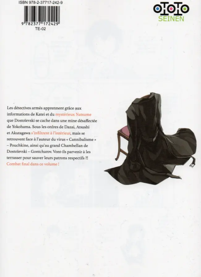 Verso de l'album Bungô Stray Dogs 13