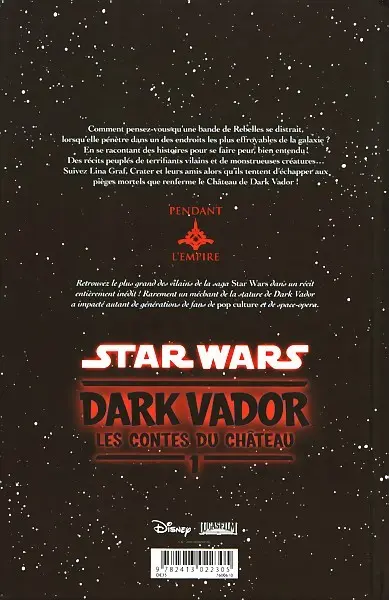 Verso de l'album Star Wars - Dark Vador : les contes du château Tome 1