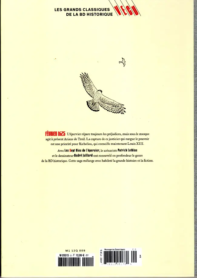 Verso de l'album Les grands Classiques de la BD Historique Vécu - La Collection Tome 10 Les Sept Vies de l'épervier - Tome VII: La Marque du Condor