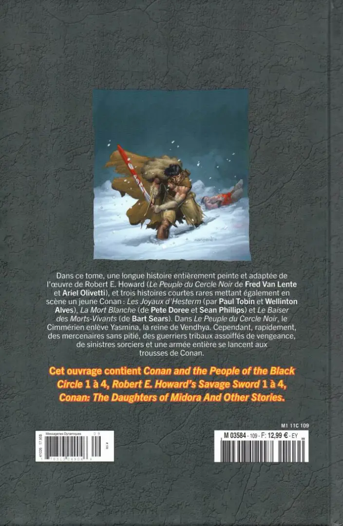Verso de l'album The Savage Sword of Conan - La Collection Tome 109 Le Peuple du Cercle noir