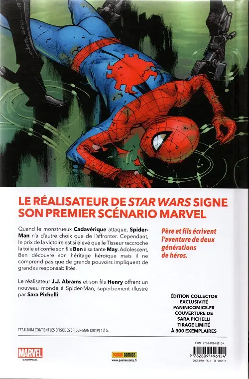 Verso de l'album Spider-Man - De Père en Fils