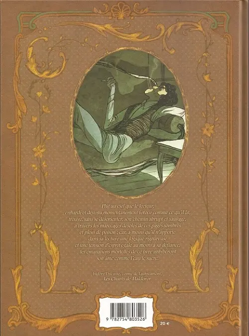 Verso de l'album La Chambre de Lautréamont