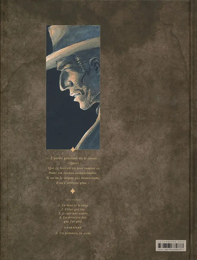 Verso de l'album Duke Tome 4 La dernière fois que j'ai prié