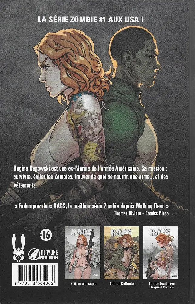 Verso de l'album Rags 1