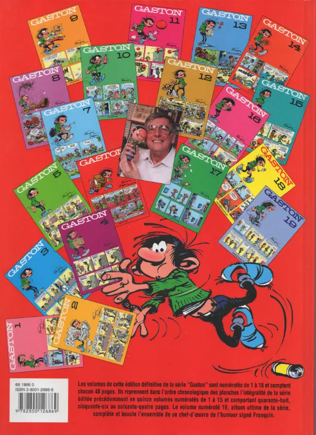 Verso de l'album Gaston Tome 6