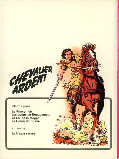 Verso de l'album Chevalier Ardent Tome 4 La corne de brume