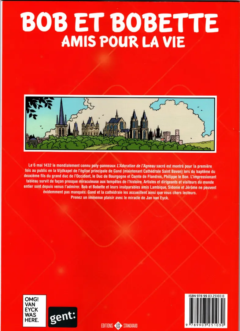 Verso de l'album Bob et Bobette Tome 351 Le Van Eyck volatilisé