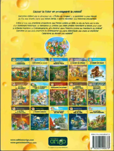 Verso de l'album Geronimo Stilton Tome 16 Lumière, caméra, Stilton !