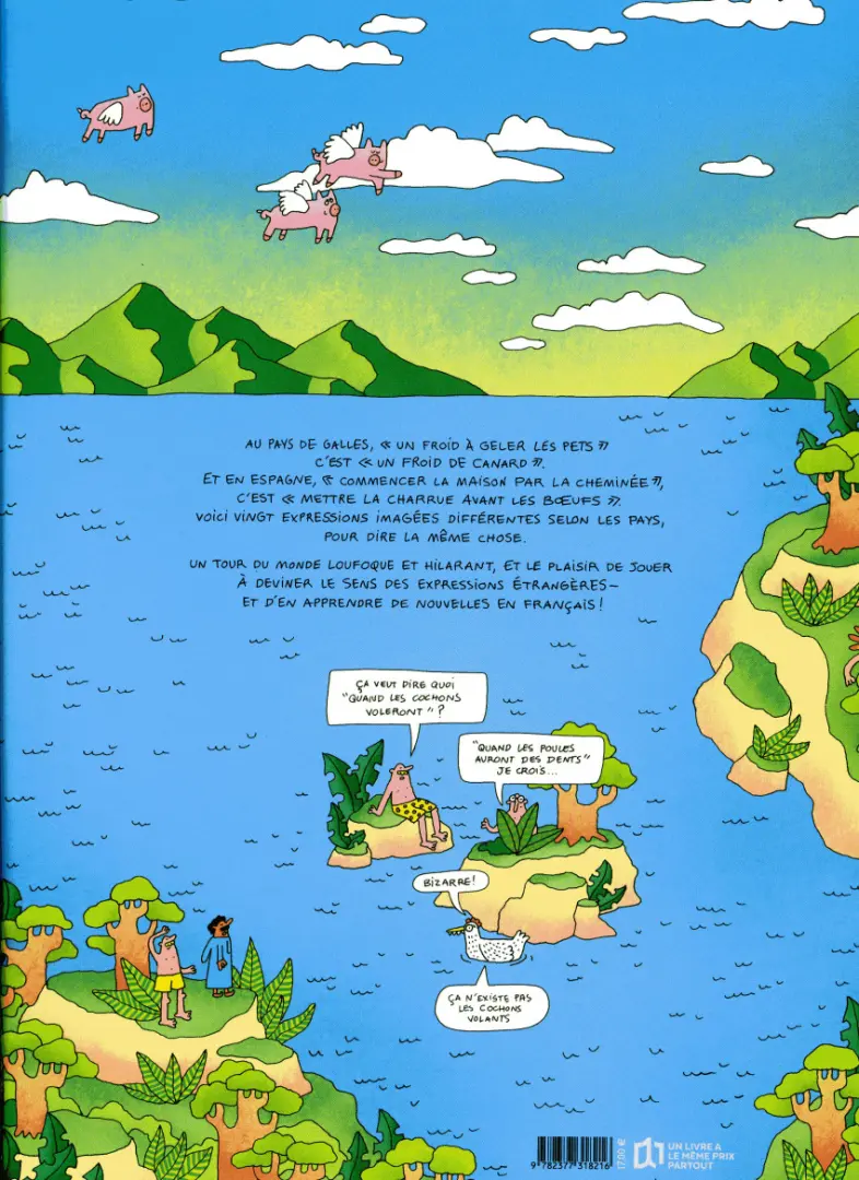 Verso de l'album Quand les cochons voleront