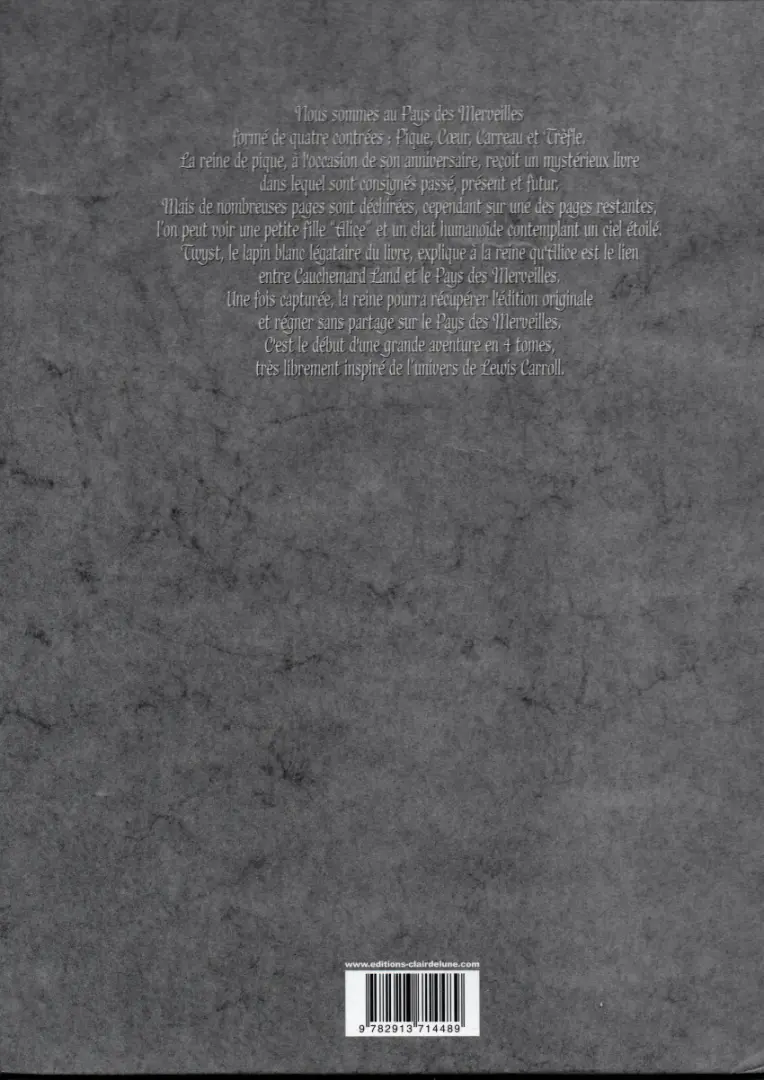 Verso de l'album Au-delà des merveilles Tome 1/3 Pique