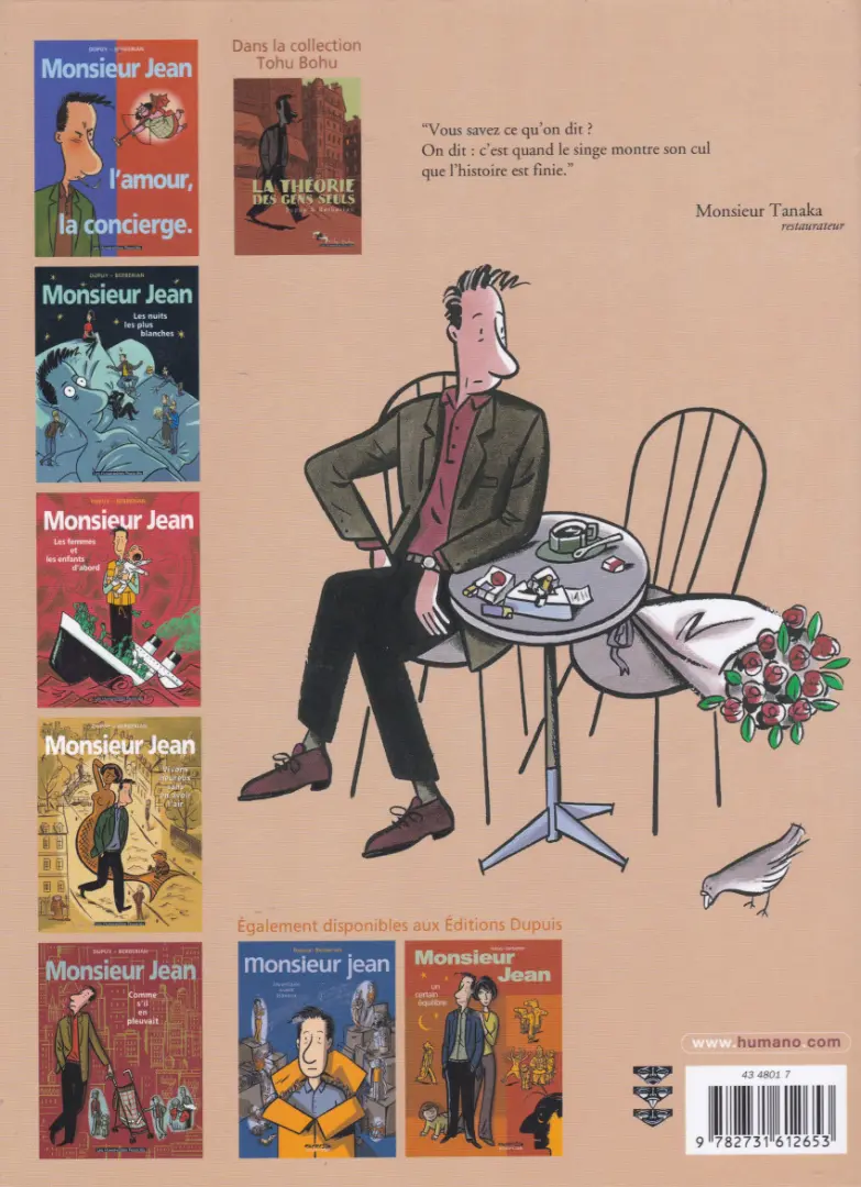 Verso de l'album Monsieur Jean Tome 4 Vivons heureux sans en avoir l'air