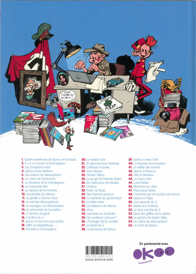 Verso de l'album Spirou et Fantasio Tome 15 Z comme Zorglub