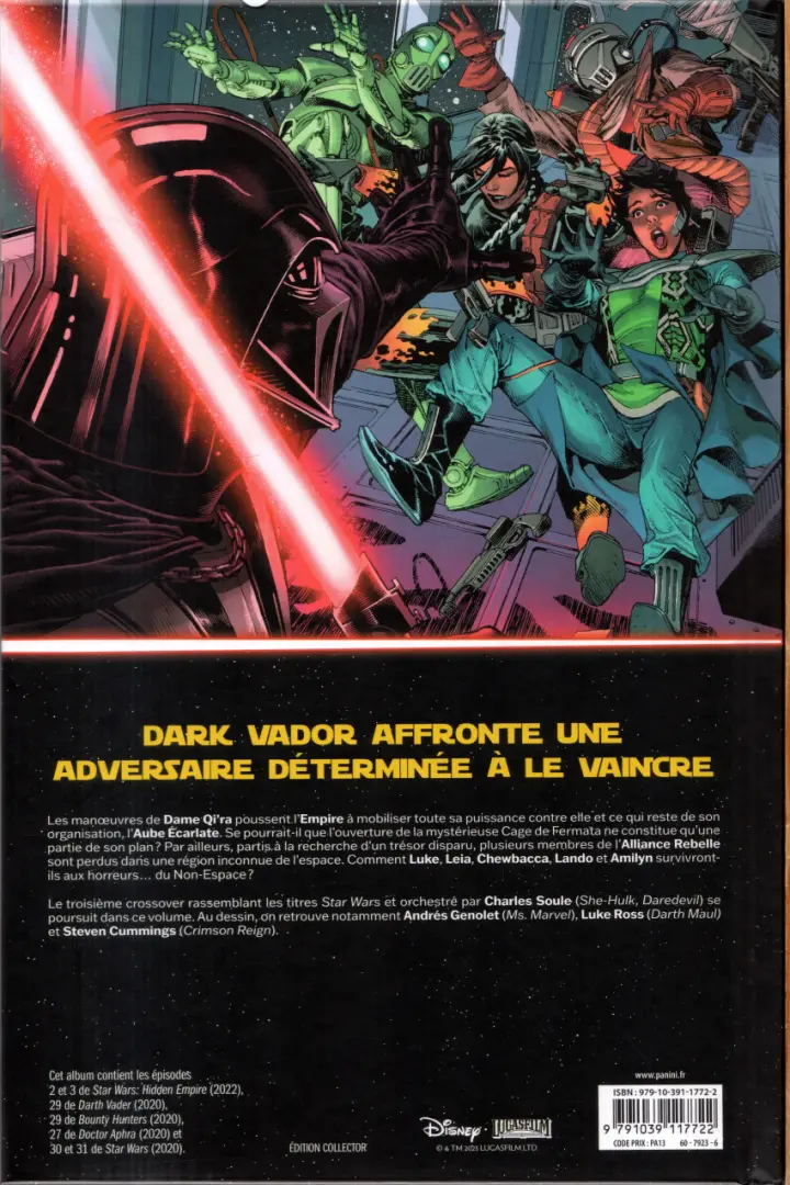 Verso de l'album Star Wars - Hidden Empire Tome 2/4