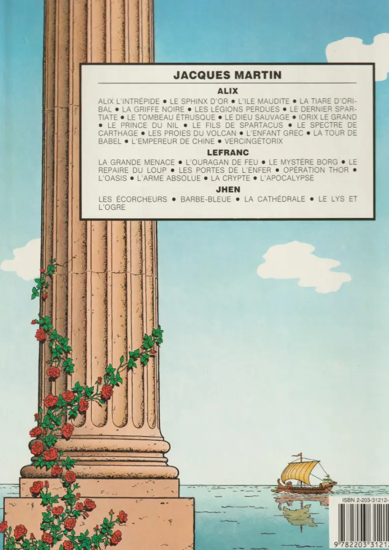 Verso de l'album Alix Tome 12 Le fils de Spartacus