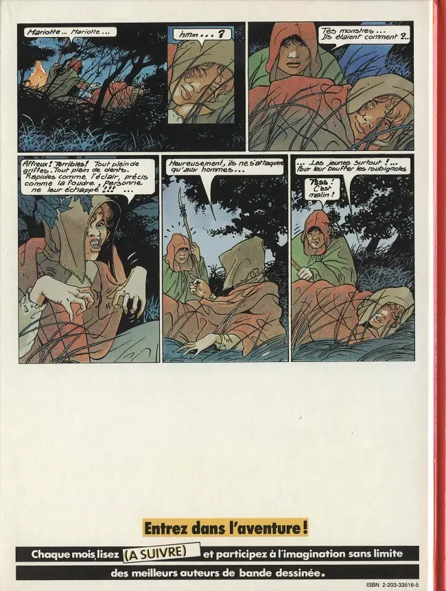 Verso de l'album Les Compagnons du crépuscule Tome 1 Le sortilège du bois des brumes