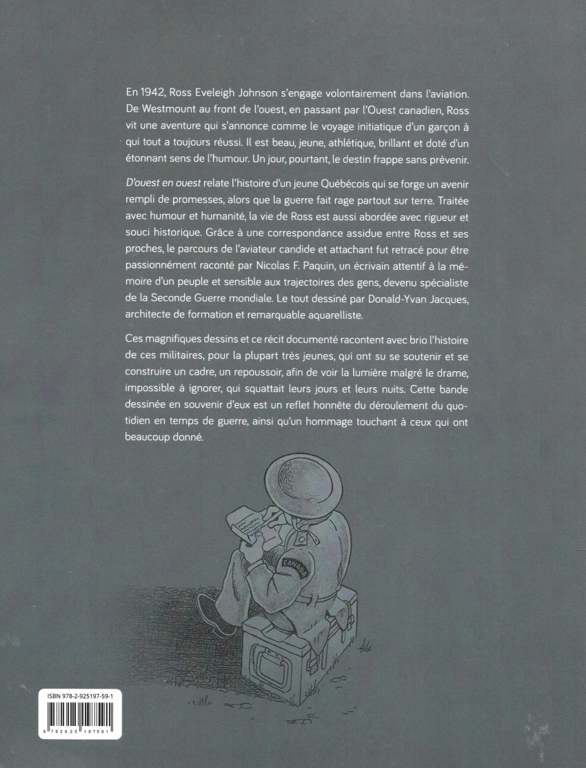 Verso de l'album D'ouest en ouest