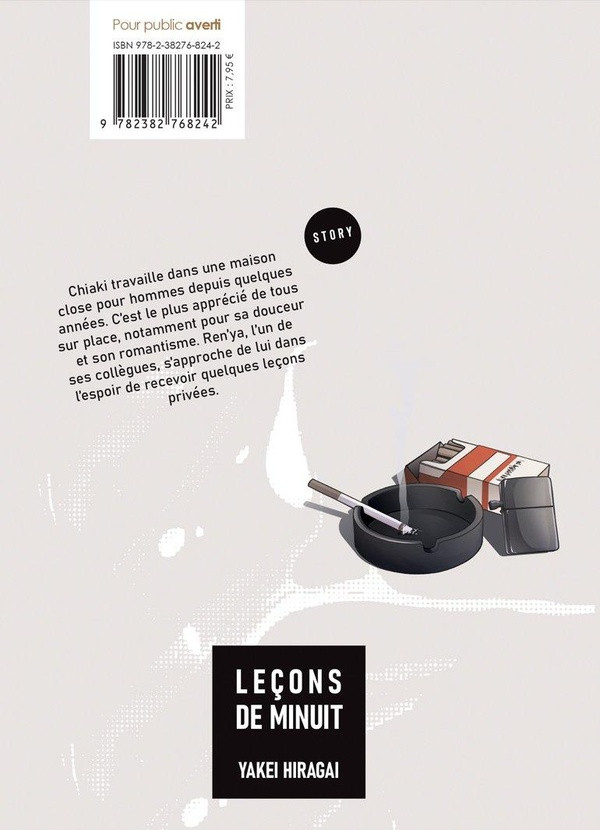 Verso de l'album Leçons de minuit