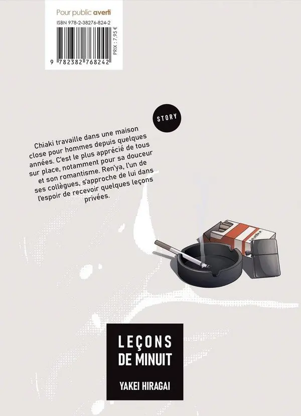 Verso de l'album Leçons de minuit