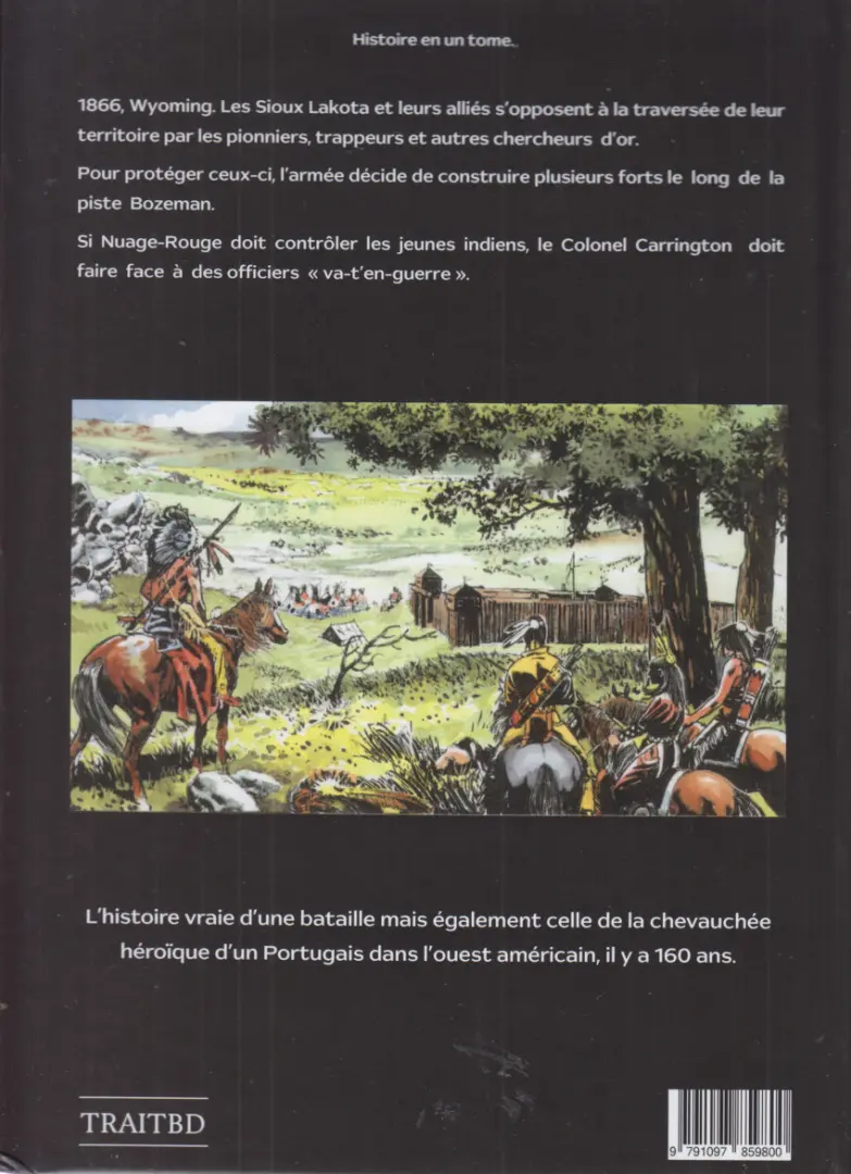 Verso de l'album La piste Bozeman