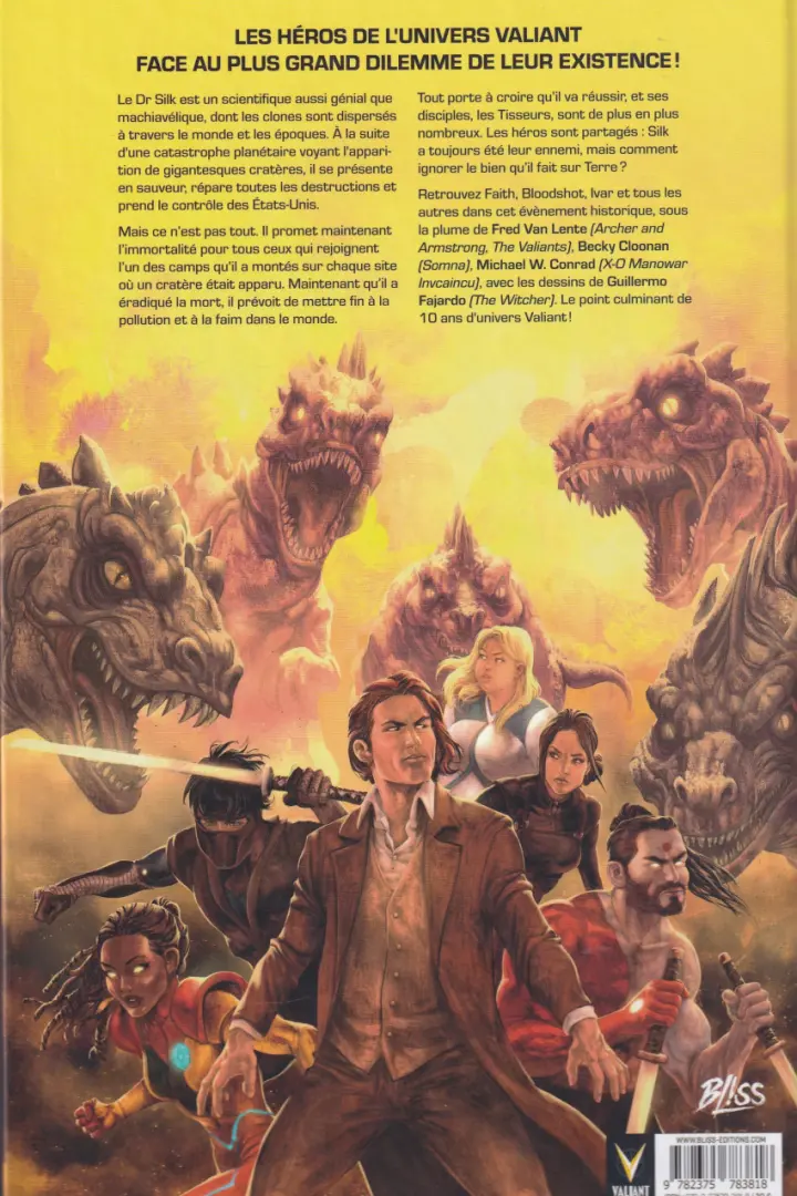 Verso de l'album Valiant : Resurgence 1
