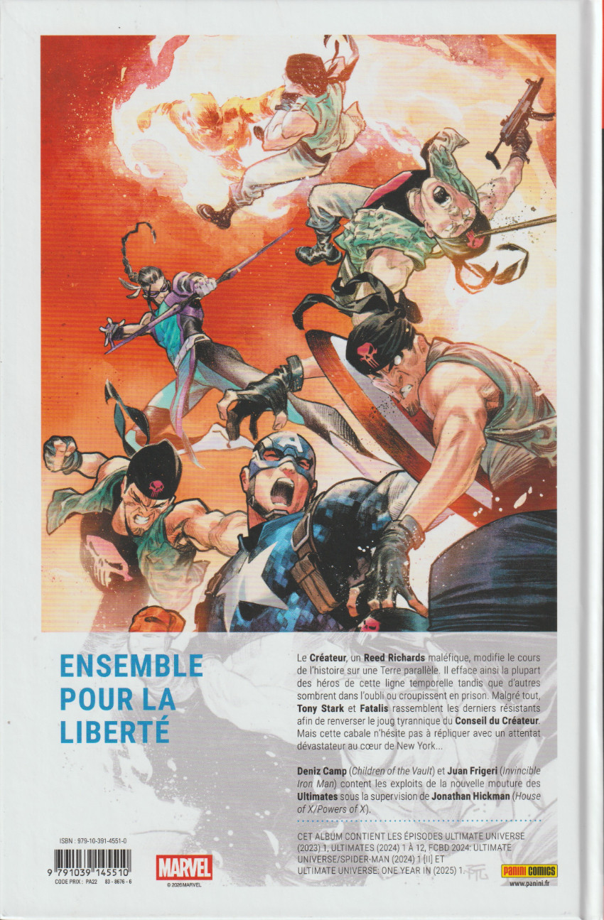 Verso de l'album Ultimates 1 Réparer le monde