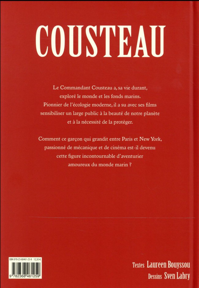 Verso de l'album Cousteau