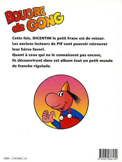 Verso de l'album Dicentim le petit franc Tome 3 Bougre de Gong