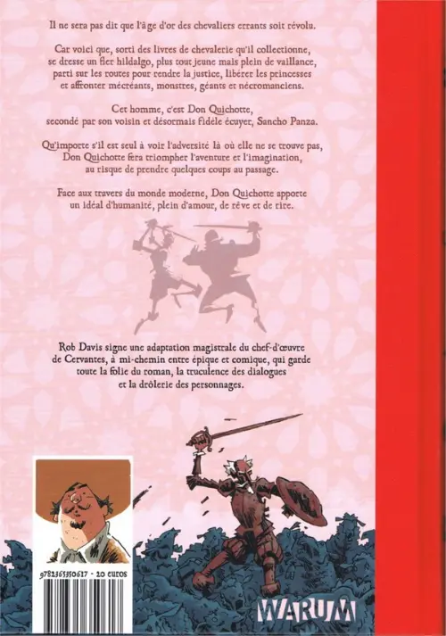 Verso de l'album Don Quichotte Livre I