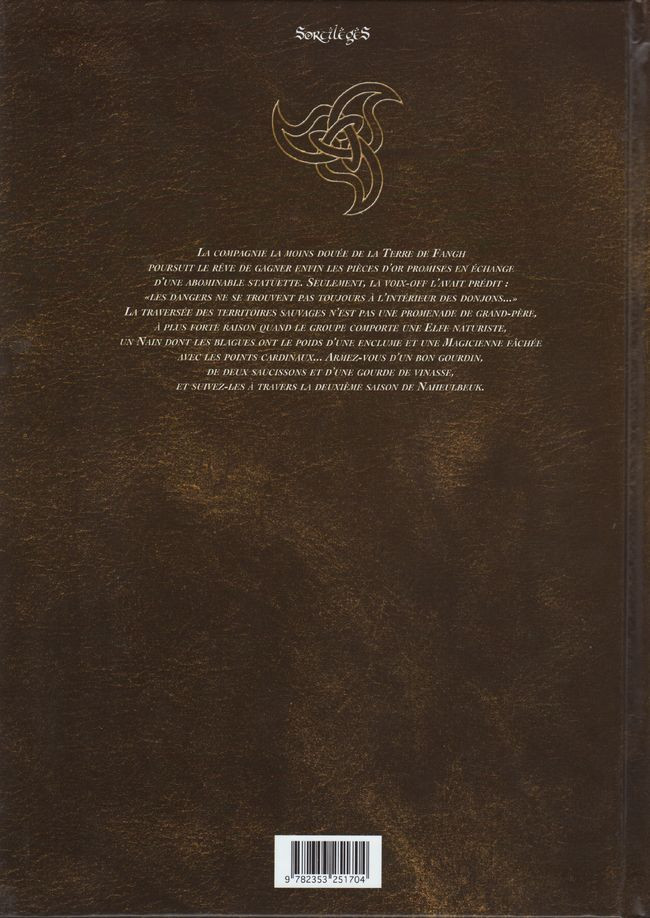 Verso de l'album Le Donjon de Naheulbeuk Tome 6 Deuxième saison, partie 4