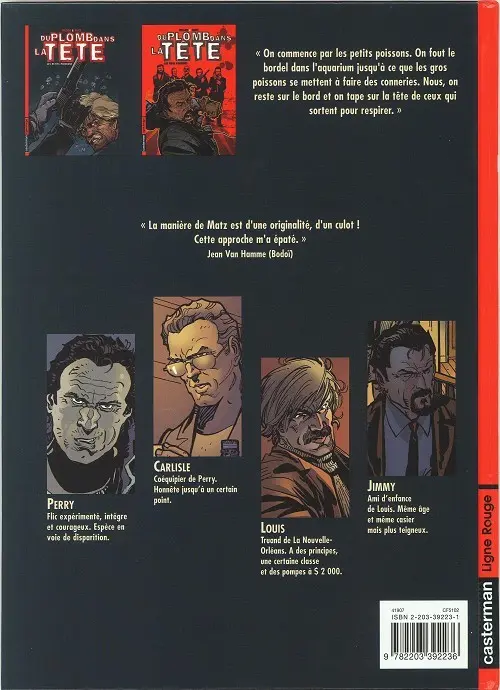 Verso de l'album Du plomb dans la tête Tome 2 Les gros poissons