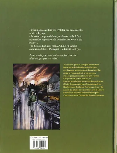 Verso de l'album La Femme accident Première partie