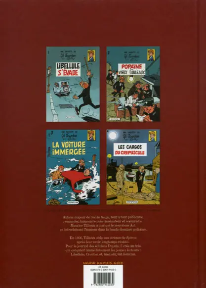 Verso de l'album Gil Jourdan Intégrale Tome 1 L'intégrale 1