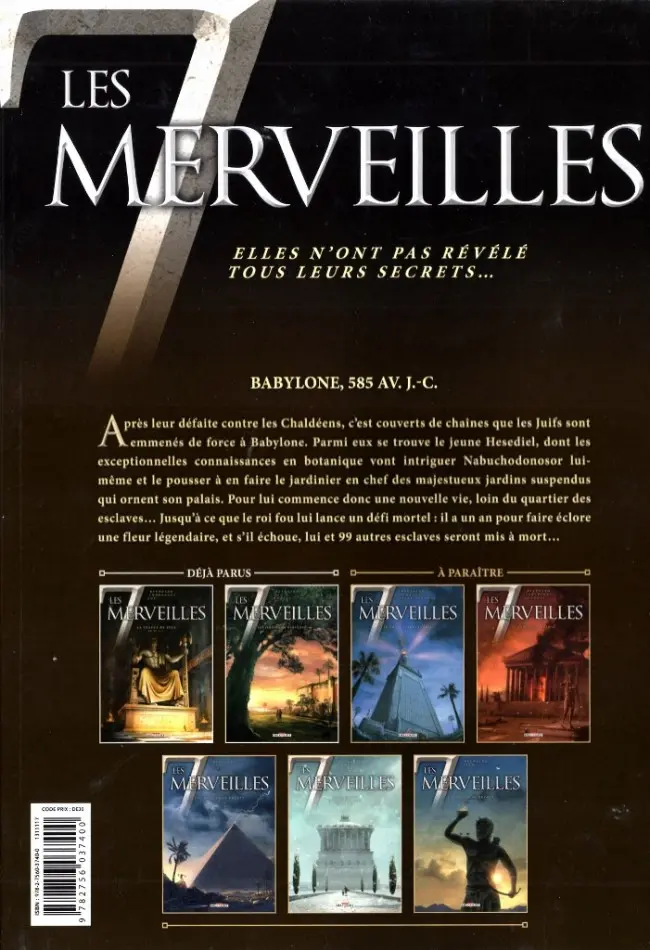 Verso de l'album Les 7 merveilles Tome 2 Les jardins de Babylone - 585 av. J.-C.