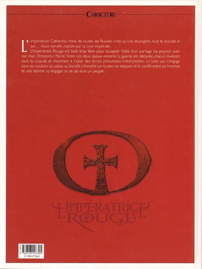 Verso de l'album L'Impératrice rouge Tome 1 Le sang de Saint-Bothrace