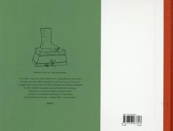 Verso de l'album Italiques