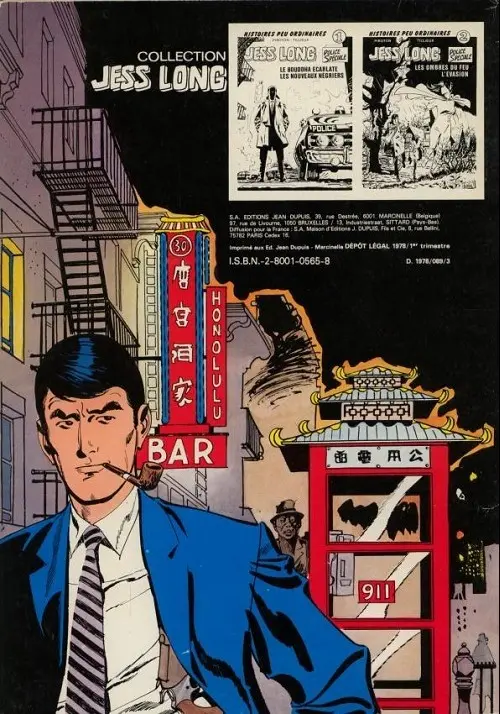 Verso de l'album Jess Long Tome 3 La piste sanglante - L'homme du bout de la nuit