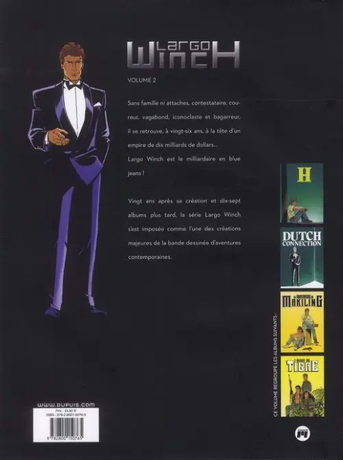 Verso de l'album Largo Winch Intégrale Magnum Volume 2
